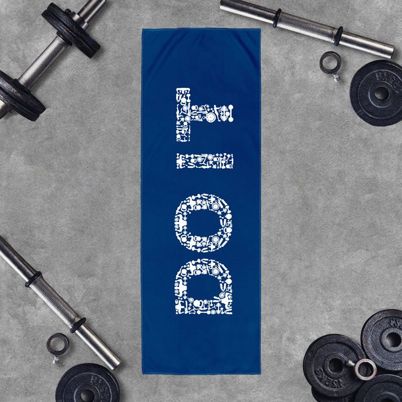 Muscle Graphic Workout Cooling Towel
