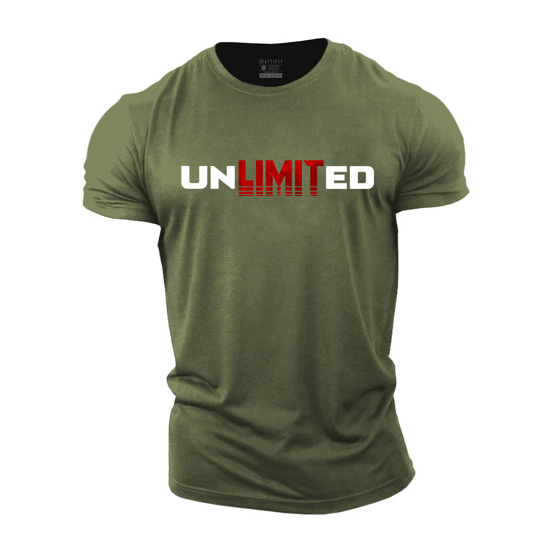 T-shirts de fitness pour hommes Cotton Unlimited