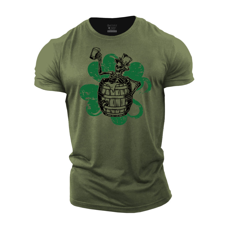 Cotton Celebrate St.Patrick's Day Graphic Men's T-shirts