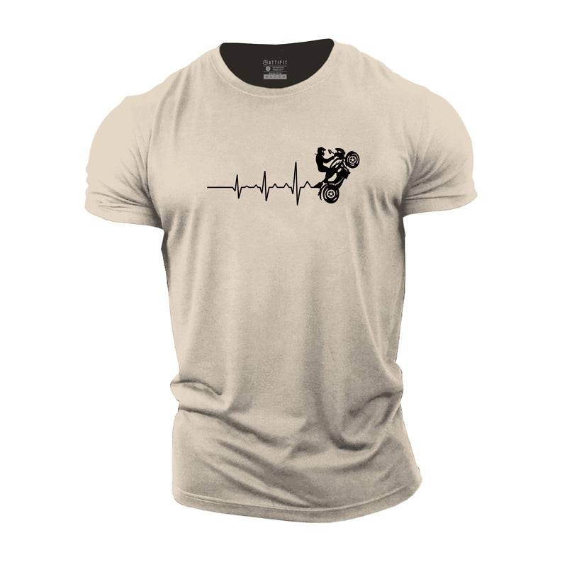 Cotton Heartbeat And Rider Graphic T-shirts
