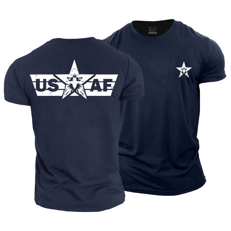 Cotton USAF Graphic Men's T-shirts