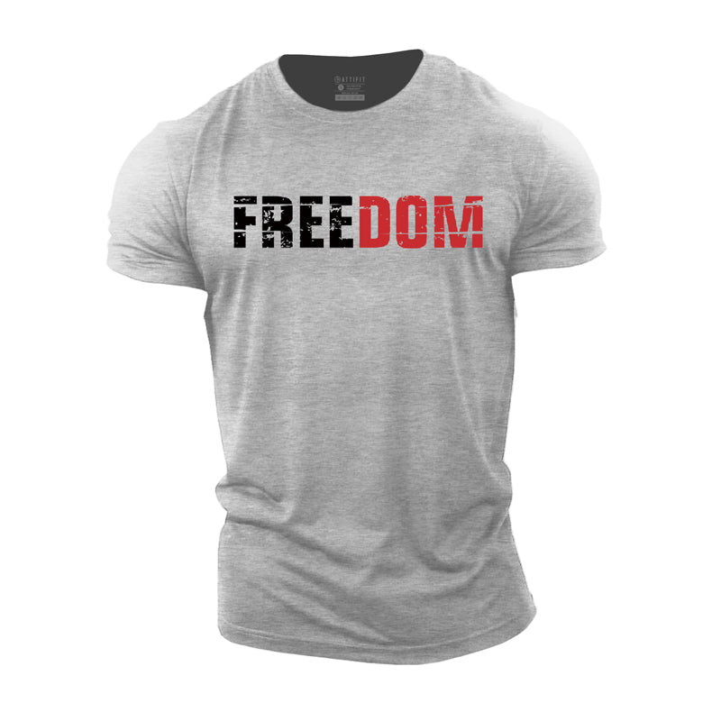 T-shirts d'entraînement en coton Freedom Letter