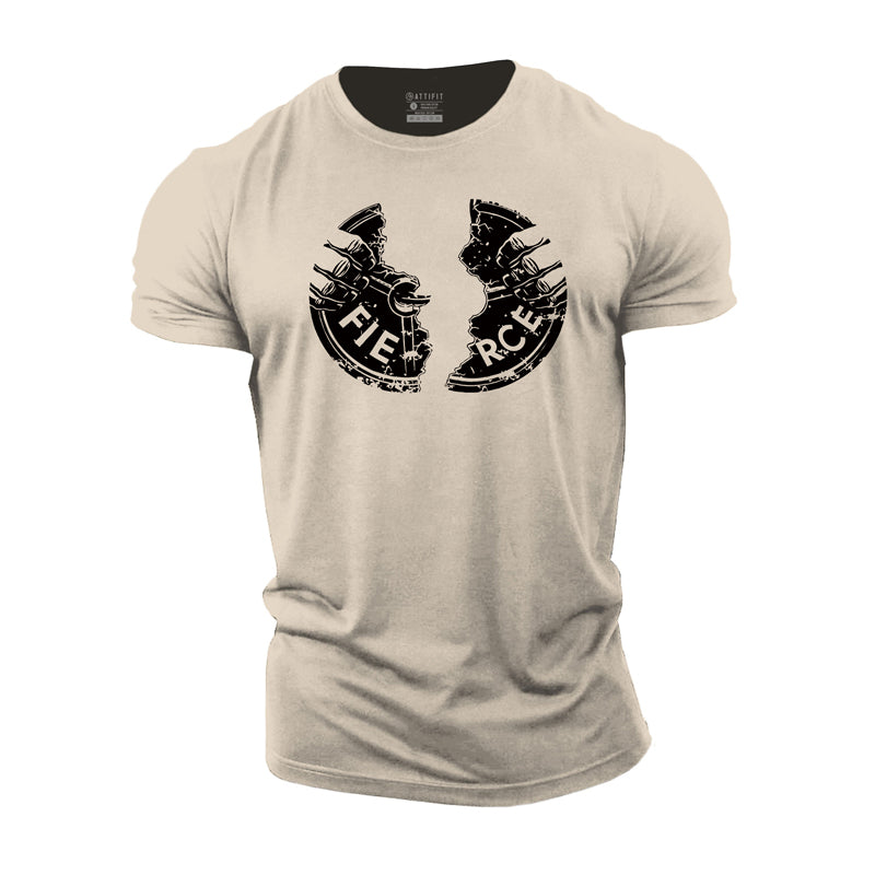 Cotton Fierce Graphic Men's T-shirts