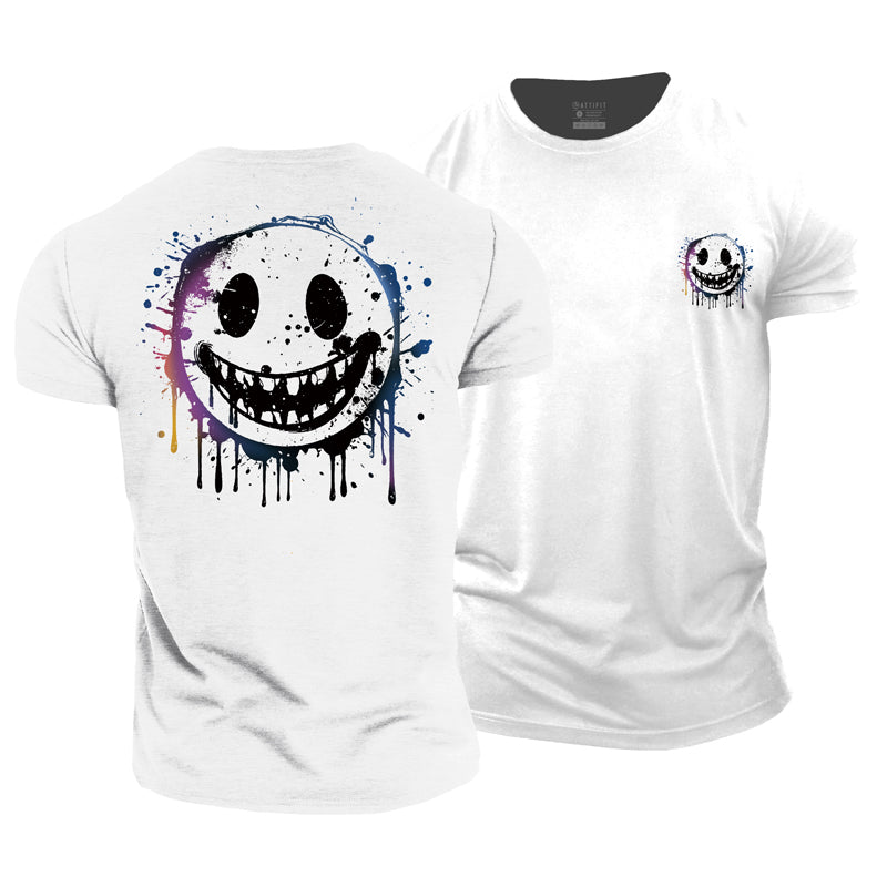 T-shirts pour hommes en coton Smile Graphic