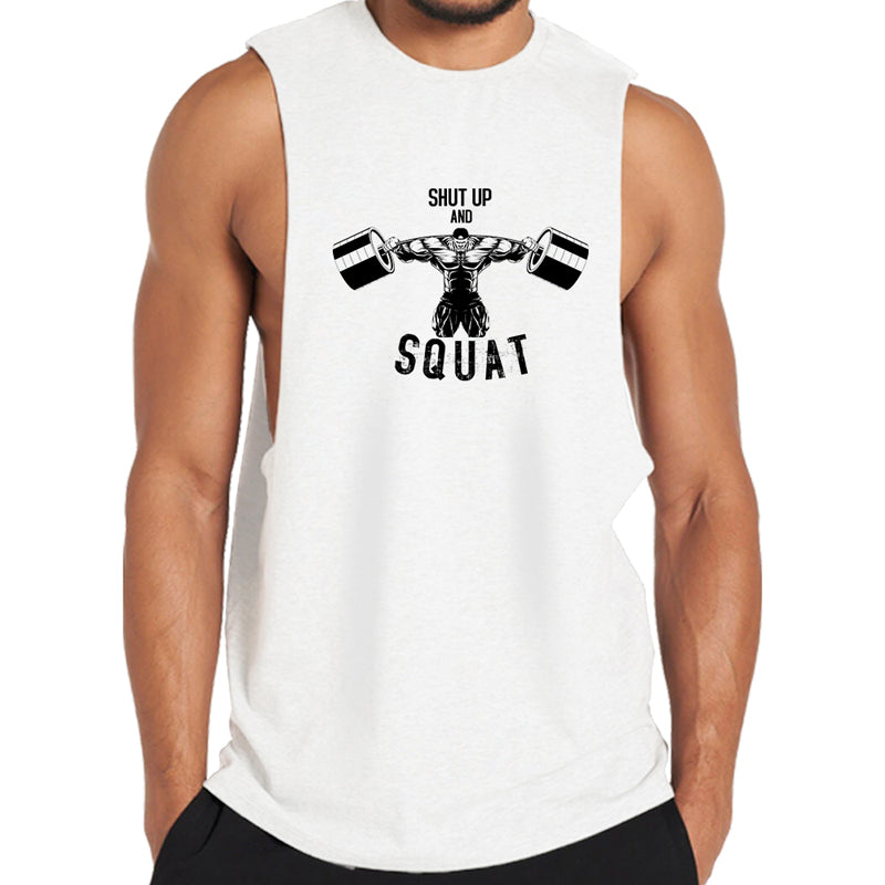 Cotton Squat Men's Workout Tank Top