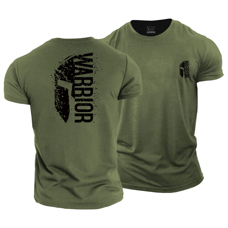 Herren-T-Shirts mit Spartan Warrior-Grafik aus Baumwolle