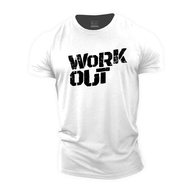 Cotton Workout Graphic T-shirts