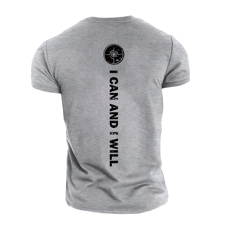 Cotton I Can Graphic Herren-T-Shirts