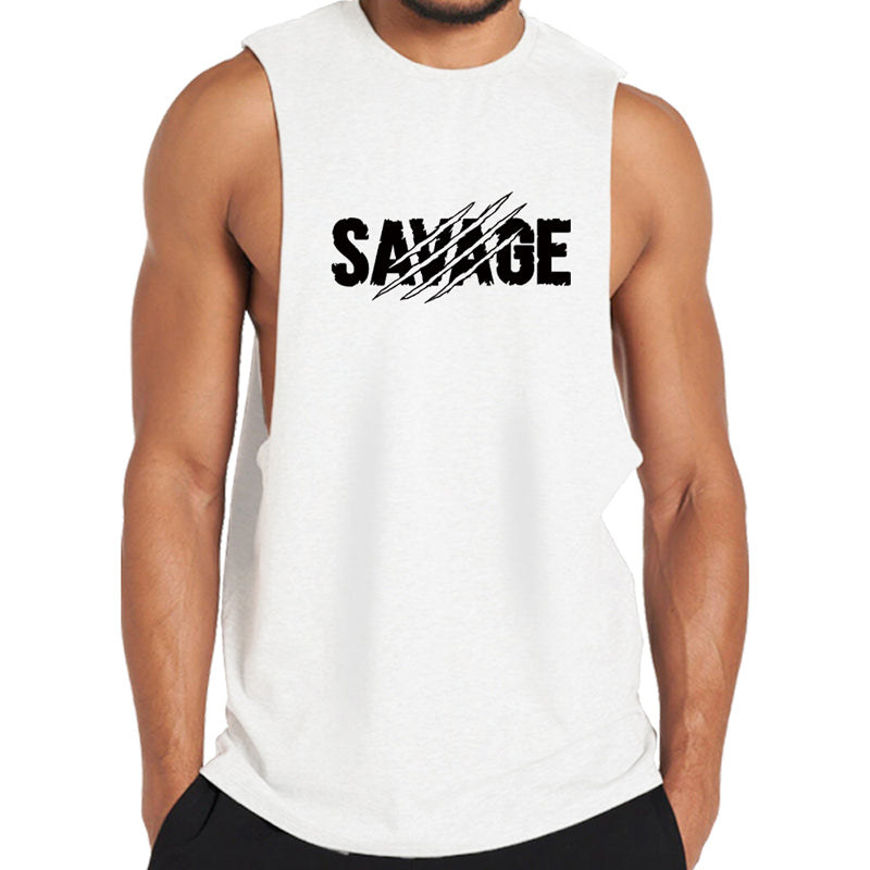 Cotton Savage Graphic Men's Tank Top