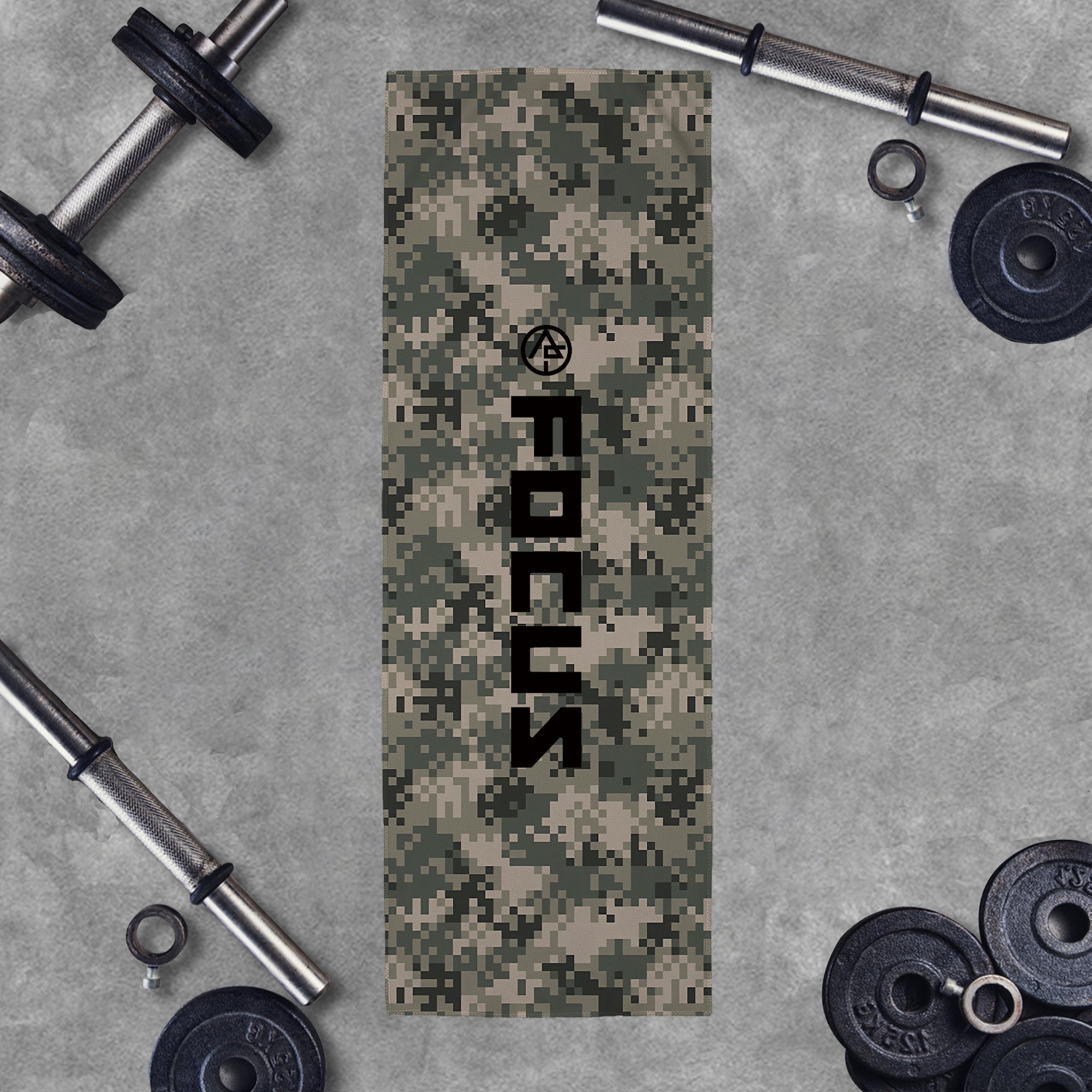 Camouflage Focus Graphic Workout Cooling Towel