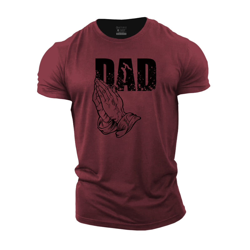 Cotton Father's Day Dad Graphic Men's T-shirts
