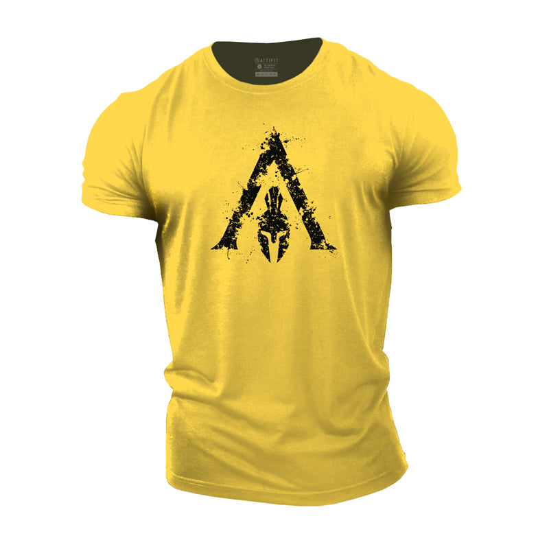 T-shirts graphiques Spartan Fitness en coton pour hommes